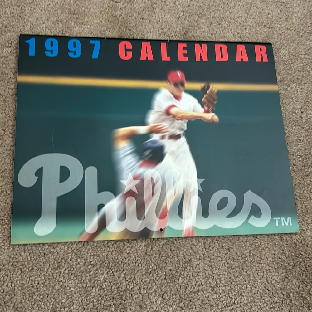 Phillies 1997 calendar